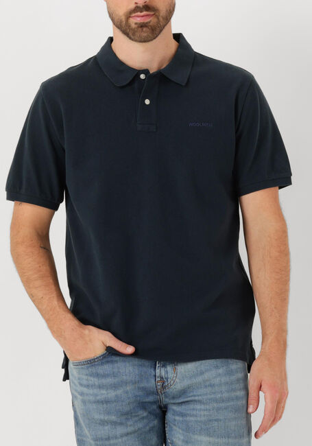 Donkerblauwe WOOLRICH Polo CLASSIC AMERICAN POLO - large
