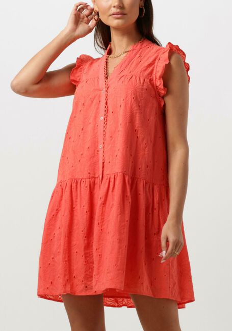 Oranje CO'COUTURE Mini jurk POLA ANGLAISE SS DRESS - large