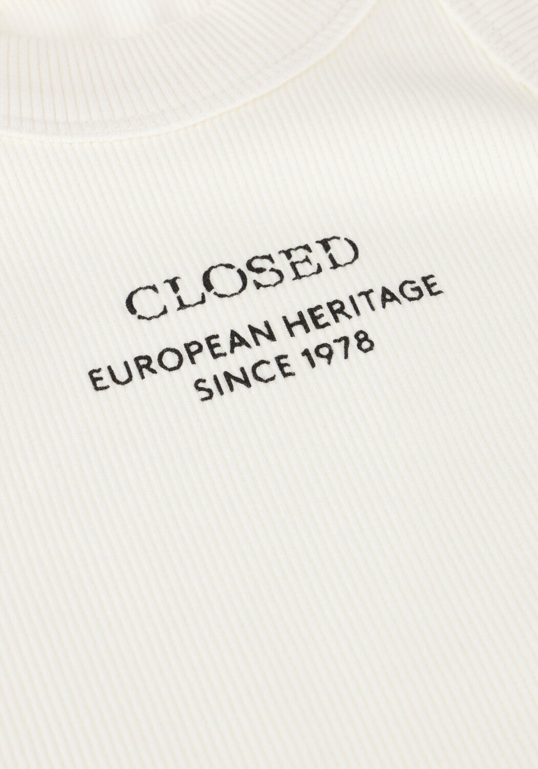 Gebroken wit CLOSED Top RACER TANK TOP - large