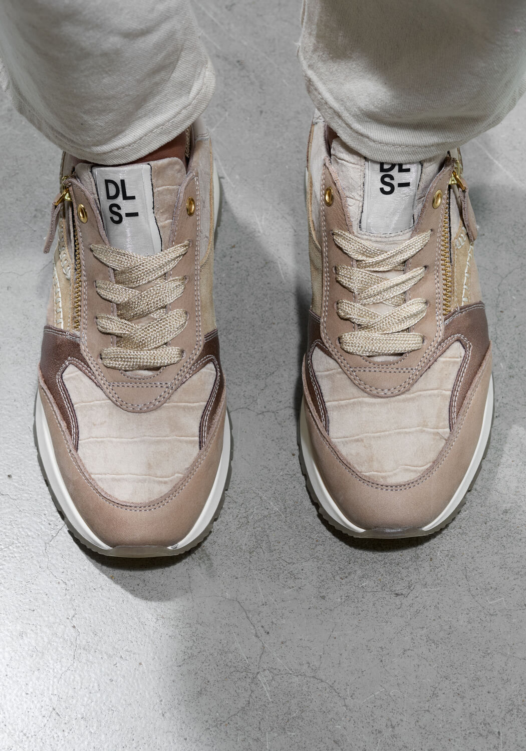 Beige DL SPORT Sneakers 6340 - large