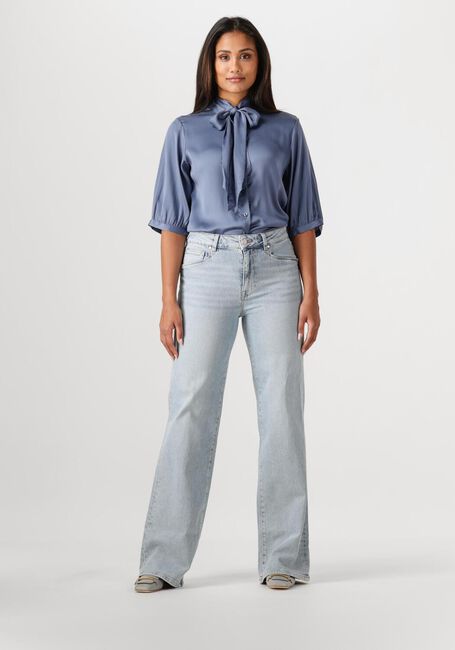 Blauwe DANTE6 Blouses VAILA SILK SCARF BOW BLOUSE - large