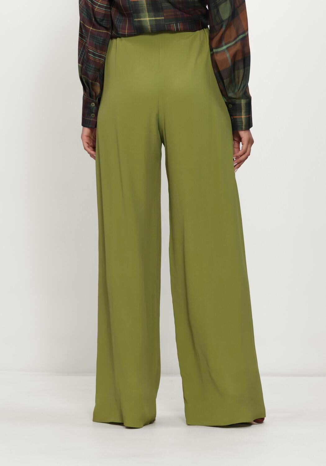 Groene NATAN Wijde broek PANTALON FLOU - large