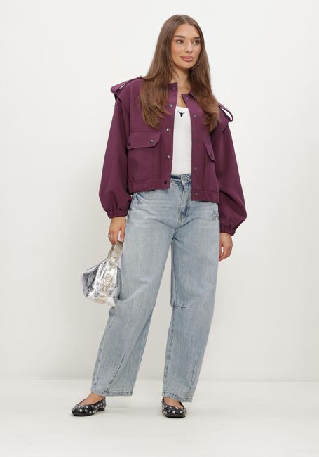 Bordeaux ALIX THE LABEL Jassen LADIES WOVEN POCKETS JACKET - large