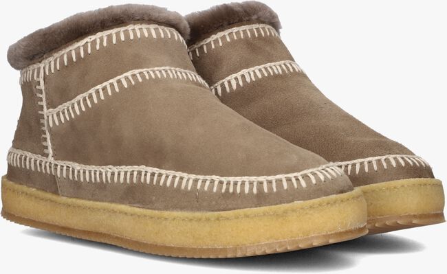 Taupe LAIDBACKLONDON Vachtlaarzen NYUKI LOW CROCHET Taupe LAIDBACKLONDON Vachtlaarzen NYUKI LOW CROCHET - large