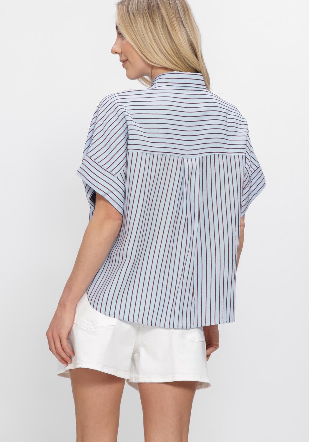 Blauwe CLOSED Tops & T-shirts TURN UP SHIRT - large