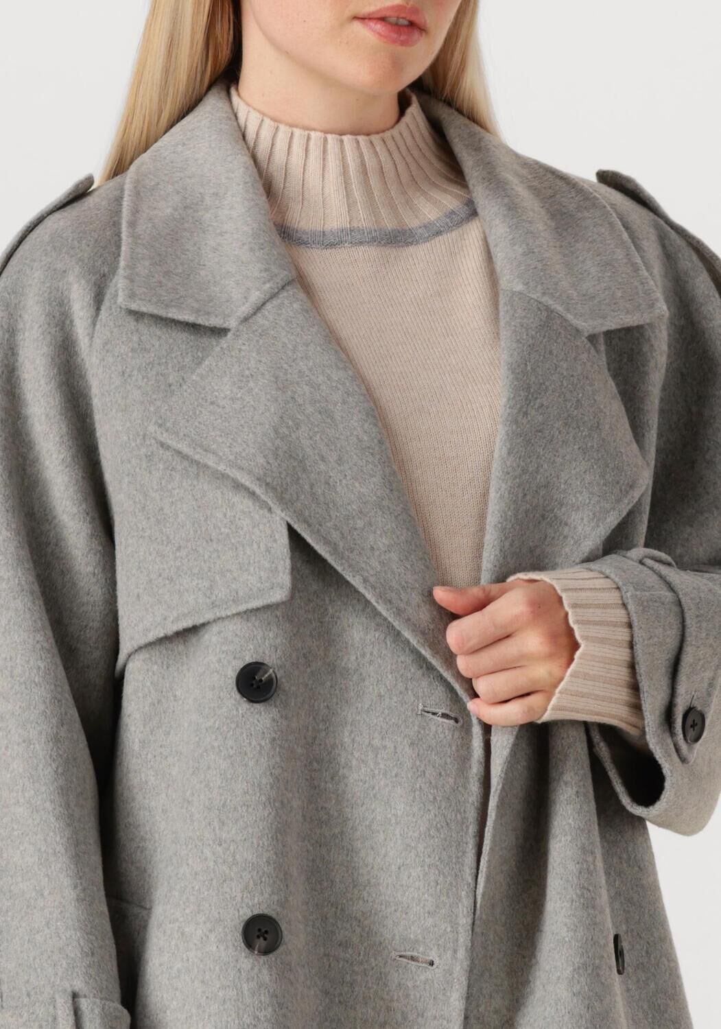 Grijze ALTER EGO Mantel ADELINE - large