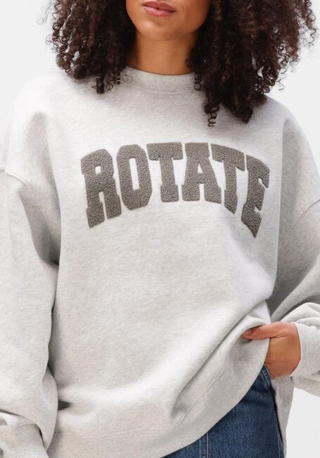 Lichtgrijze ROTATE Truien/vesten HEAVY SWEAT CREWNECK - large