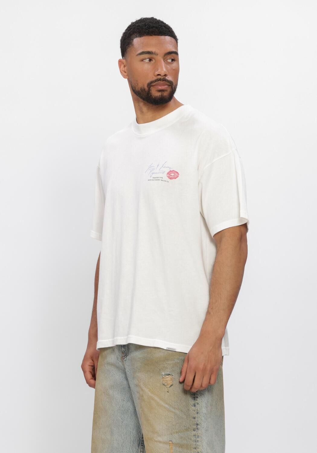 Witte REPRESENT T-shirt LOVE AND KISSES TSHIRT - large