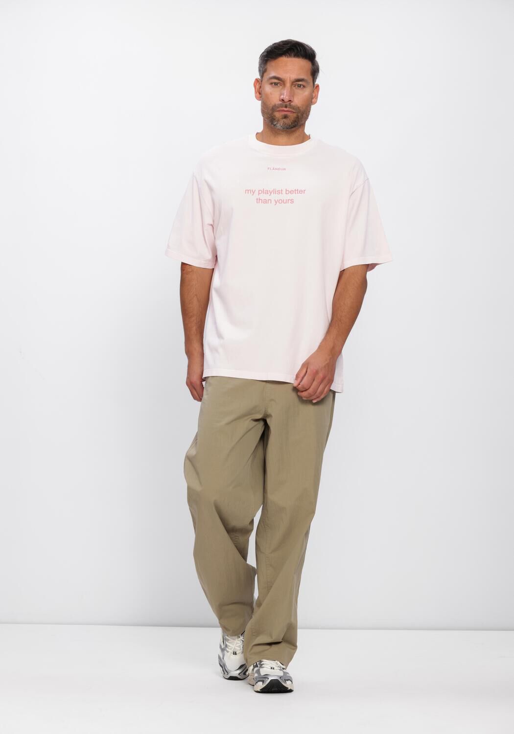 Roze FLANEUR T-shirt PLAYLIST T-SHIRT - large