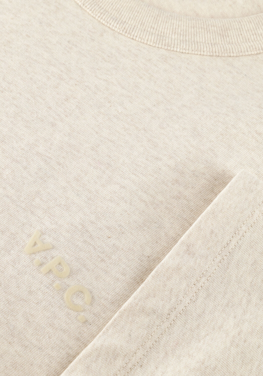 Beige APC Polo T-SHIRT BOXY PETIT VPC - large