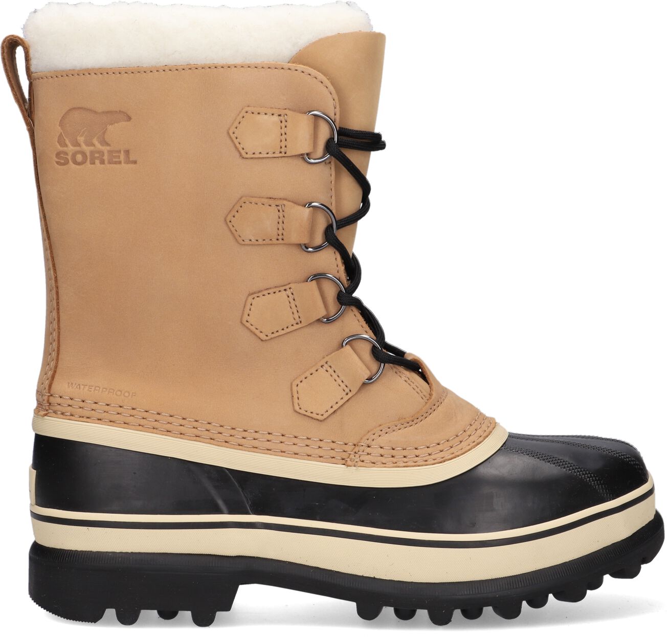 Sorel Veterboots Heren Caribou, Maat: 41, Materiaal: Textiel, Kleur: Camel