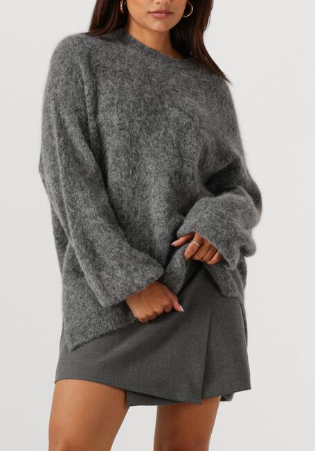 Donkergrijze GESTUZ Trui GZSASI PULLOVER - large