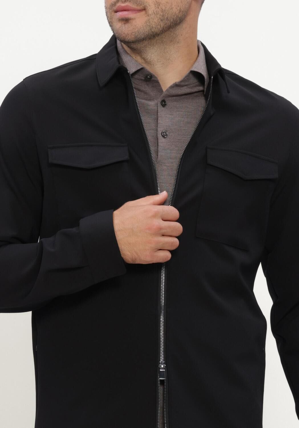 Zwarte STEFANO LAURAN Overshirts SL-CAESAR - large