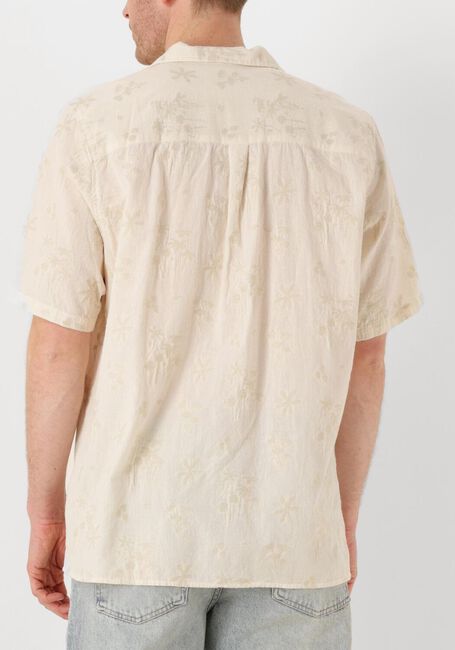 Beige FORÉT Casual overhemd PEER FLOWER JACQUARD SS SHIRT - large