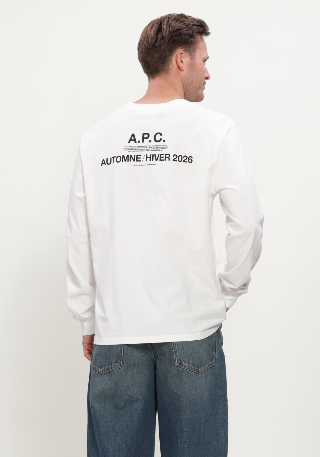 Ecru APC T-shirt T-SHIRT MANCHES LONGUES APC HIVER 26 - large
