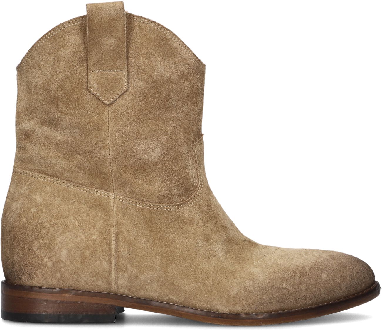 Elena Iachi Cowboylaarzen Dames A5676, Maat: 37, Materiaal: Suède, Kleur: Bruin