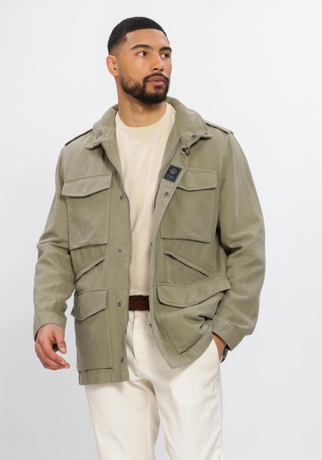 Fay Jack Heren Fay Explorer Field Jacket Lavata, Maat: L, Kleur: Khaki afbeelding