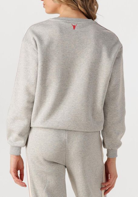 Grijze ALIX THE LABEL Sweater LADIES KNITTED STRIPE TAPE SWEATER - large