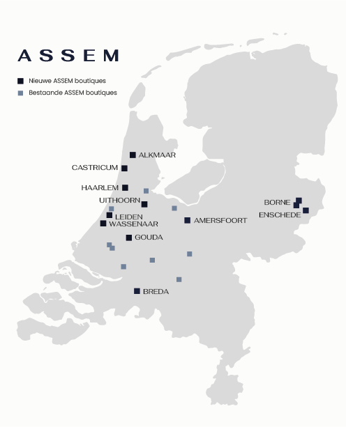 Assem landkaart nieuwe winkels 2025 Assem landkaart nieuwe winkels 2025