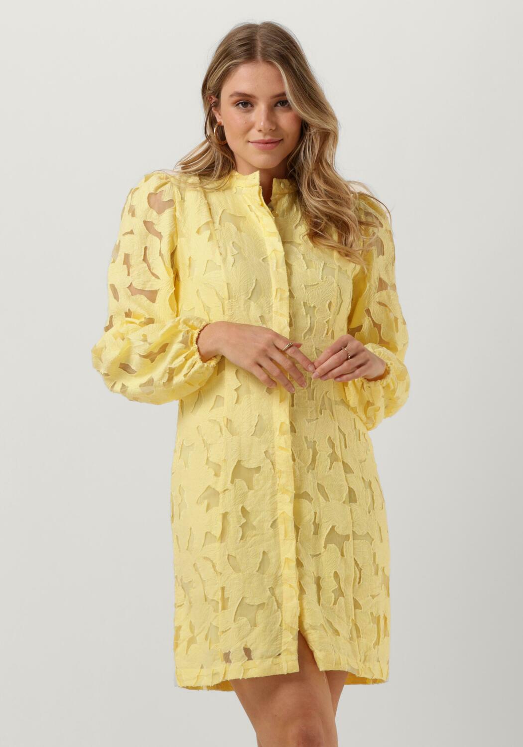 Gele LEVETE ROOM Mini jurk ASTER 1 Assem
