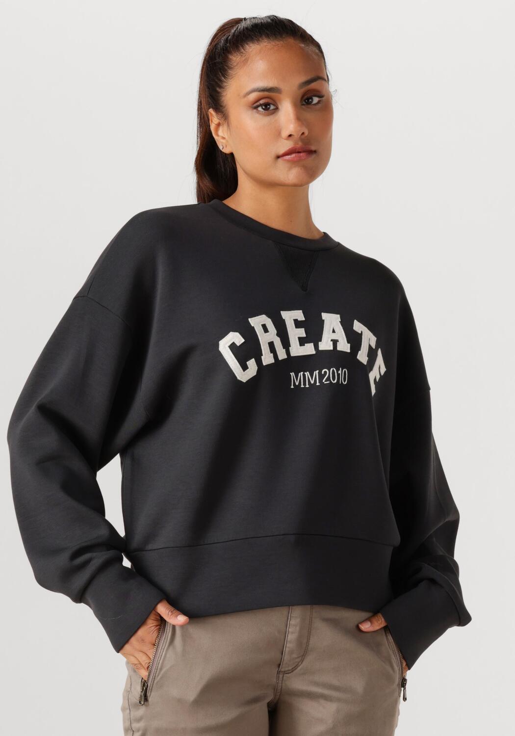 Zwarte MOS MOSH Trui MMCELLI O-LS SWEATSHIRT | Assem