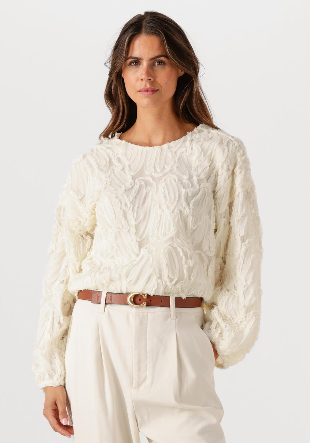 Creme CO'COUTURE Blouses SHANIA FLUFFY BLOUSE | Assem